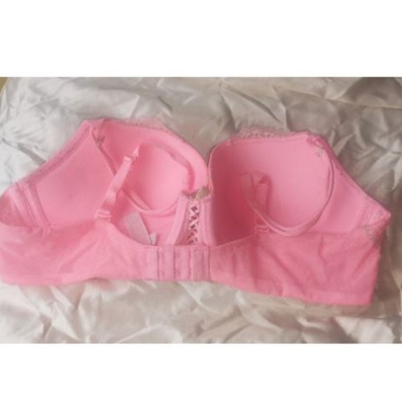 Victoria’s Secret Rare Padded Demi Vintage Pink Gold Lace Push Up Bra 38C RGUC - Picture 5 of 10
